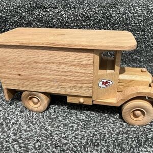 Wooden Toy Truck (Wood Handcrafted Chiefs Truck bank)